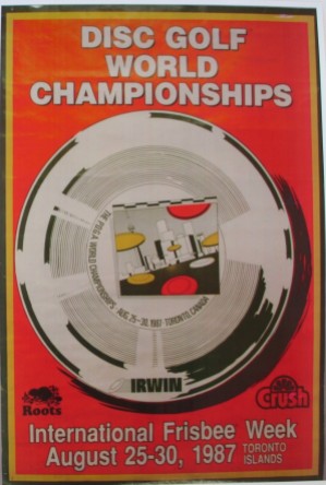 1987 World Disc Golf Championships poster.